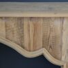 s3 Cornice Camino in Legno Massello di Abete al Grezzo - Eleganza Naturale