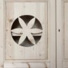 m2 Armadio/Dispensa in Abete al Grezzo con Motivo a Fiore – Versatile e Charmant