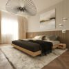 Letto matrimoniale in Faggio al grezzo