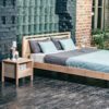 Letto matrimoniale Drop in faggio massello