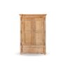 w2 Armadio Antico in Abete con Decorazione Frontale e Cassettone