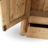 w3 Armadio Antico in Abete con Decorazione Frontale e Cassettone