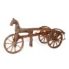 Cavallo con calesse in legno