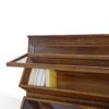 3 Libreria Espositore in Rovere Verniciato - Eleganza Senza Tempo con Vetro Trasparente