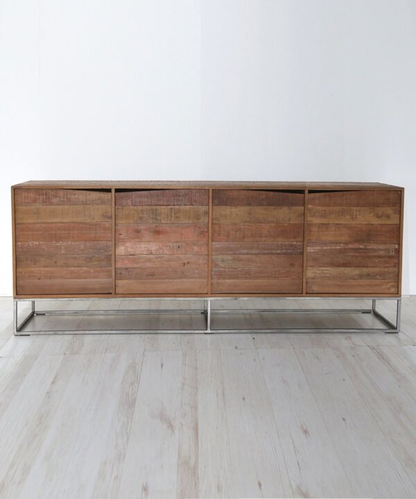 C1 Credenza in Teak vecchio 4 ante