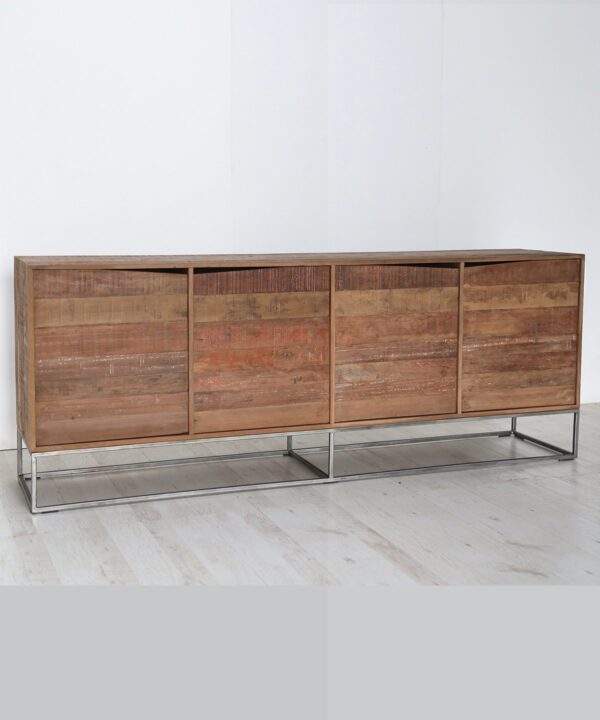 C4 Credenza in Teak vecchio 4 ante