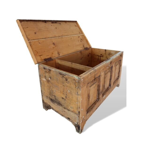 AV1463-P3A Cassapanca antica legno Abete 0AV1463