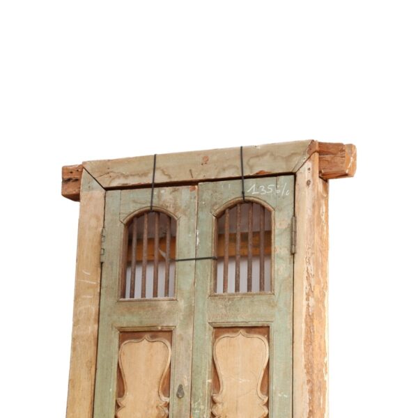 f3 Porta Antica in Teak Decorata - Un Elemento Unico per la Casa
