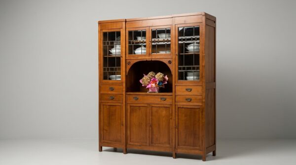 Mor_1 Credenza Buffet in Ciliegio – Eleganza e Funzionalità (L 180 x P 52 x H 208 cm)