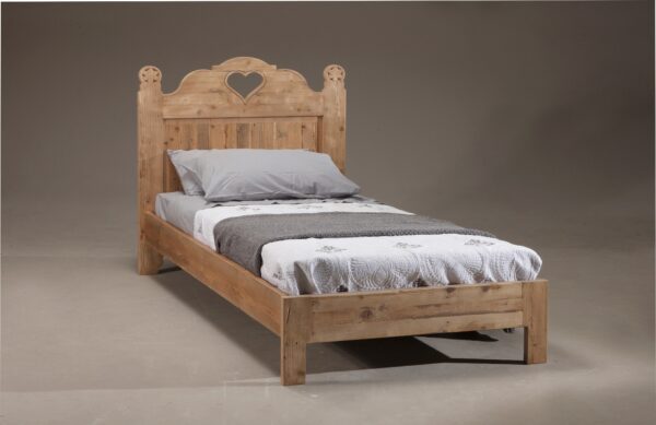 Letto singolo Wood Cuore
